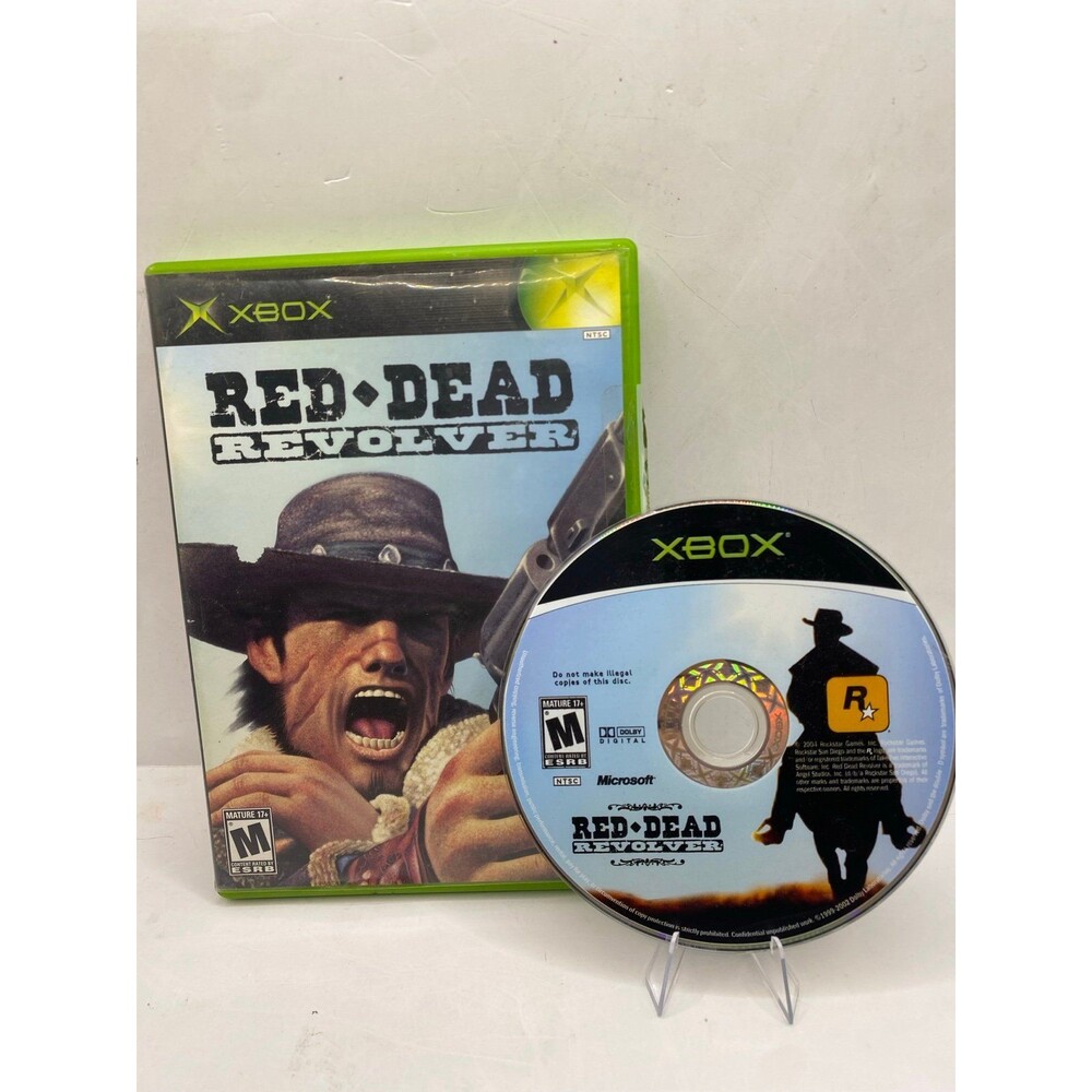 Microsoft Xbox Red Dead Revolver Disc + Case Cleaned & Tested